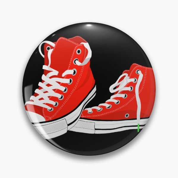 Item preview, Red High-Top Canvas Sneakers designed and sold by Sfumata Illustration.