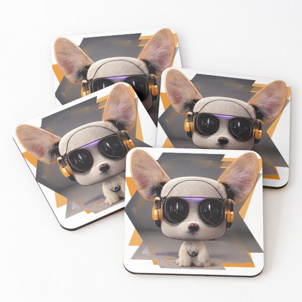 Item preview, 3D Urban Street Puppy Dog (Sunglasses & Headphones) designed and sold by ArtificialEye.