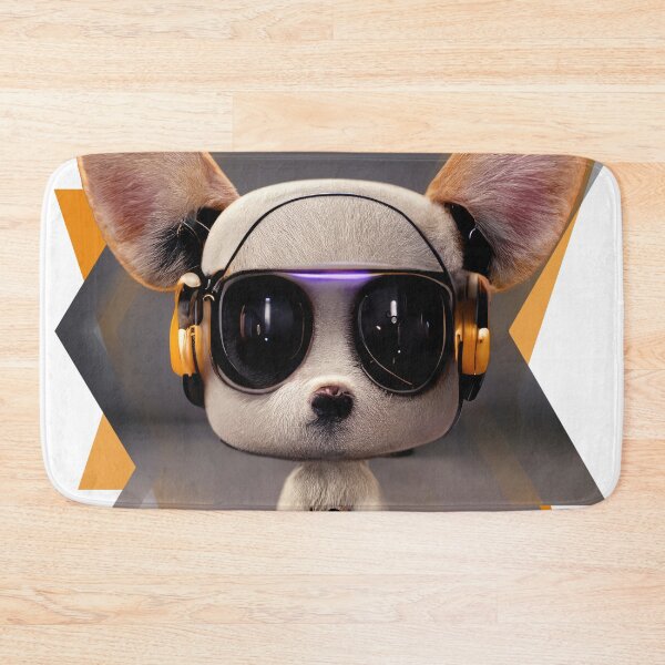 Item preview, 3D Urban Street Puppy Dog (Sunglasses & Headphones) designed and sold by ArtificialEye.
