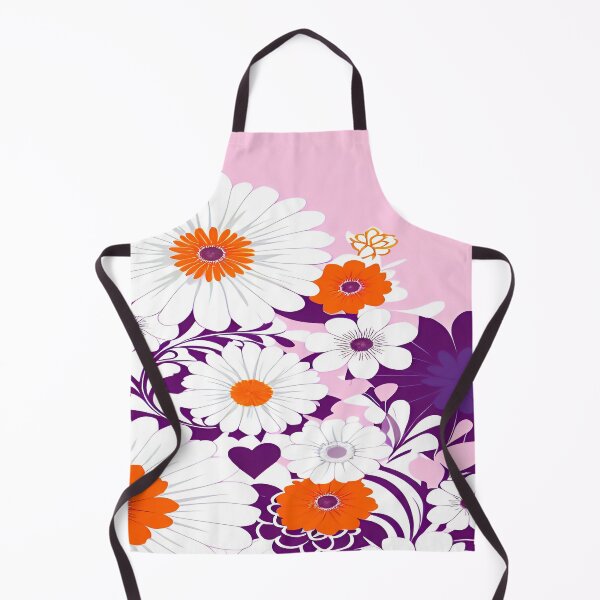 Item preview, White Orange Violet Flowers in a Beautiful Arrangement designed and sold by deniselynnimage.