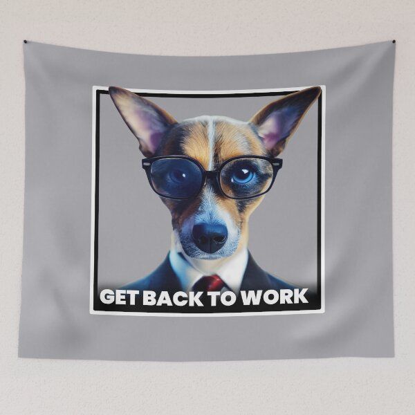 Item preview, Upper management Jack Russell Puppy is in charge. designed and sold by ArtificialEye.