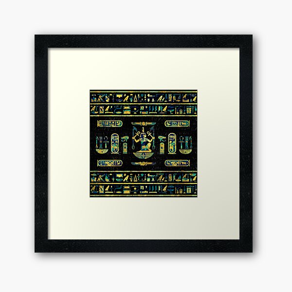 Item preview, Egyptian  Gold and Blue Marble Ornament designed and sold by k9printart.