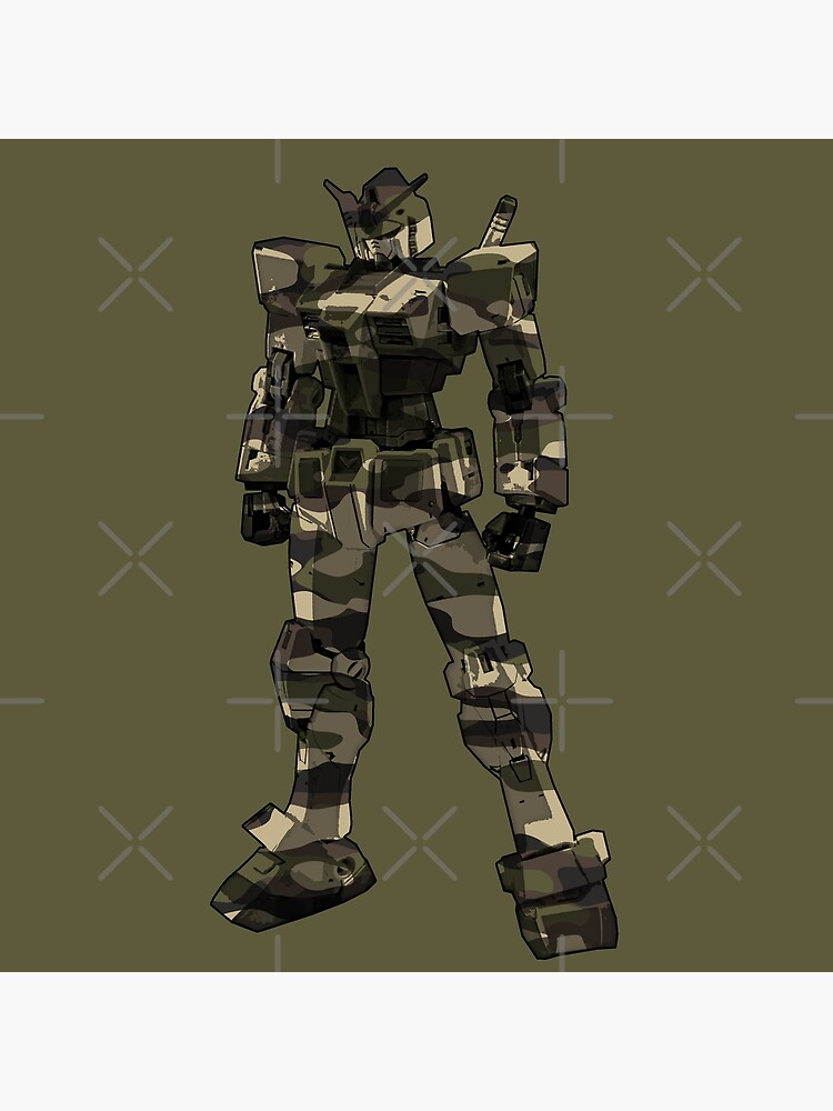 Mobile Suit Gundam Camouflage Zip Hoodie, GUNDAM