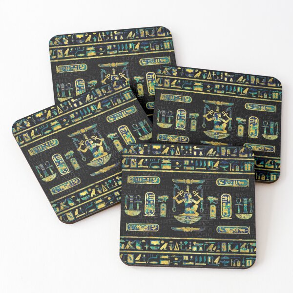 Item preview, Egyptian  Gold and Blue Marble Ornament designed and sold by k9printart.