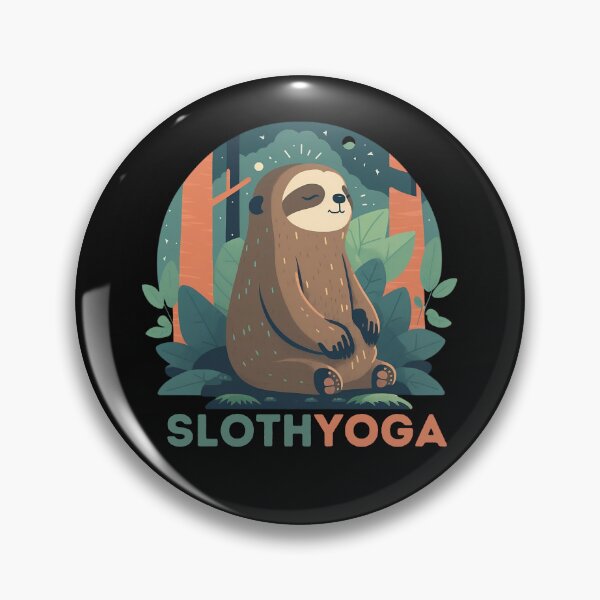 Item preview, Yoga Graphics Collection Cute Sloth designed and sold by PlayfulPrint.