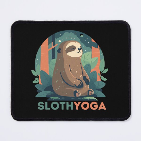 Item preview, Yoga Graphics Collection Cute Sloth designed and sold by PlayfulPrint.