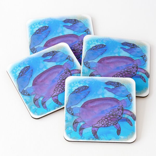 Item preview, Crab Watercolor and Ink Graphic designed and sold by Ericksondesigns.