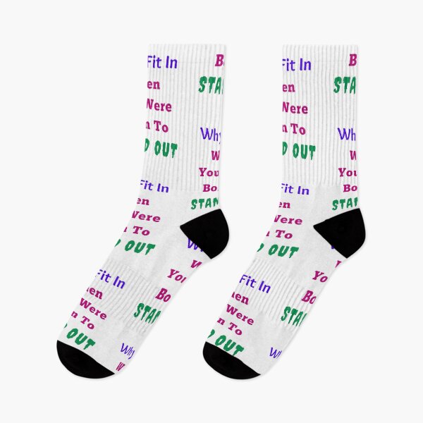 Item preview, Why Fit In When You Were Born To Stand Out - Funny and Cute quotes designed and sold by Designspot2020.