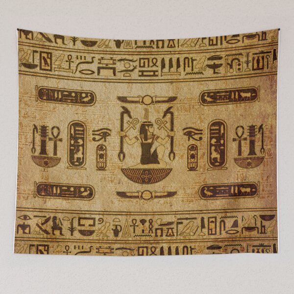 Item preview, Vintage Egyptian Ornament  Old Papyrus paper designed and sold by k9printart.