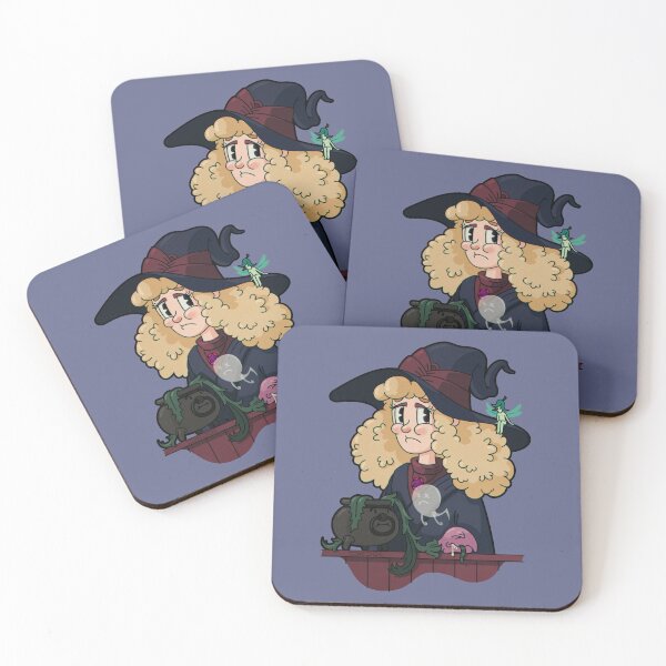 Item preview, Young witch Anais | light purple background designed and sold by DicDoc.