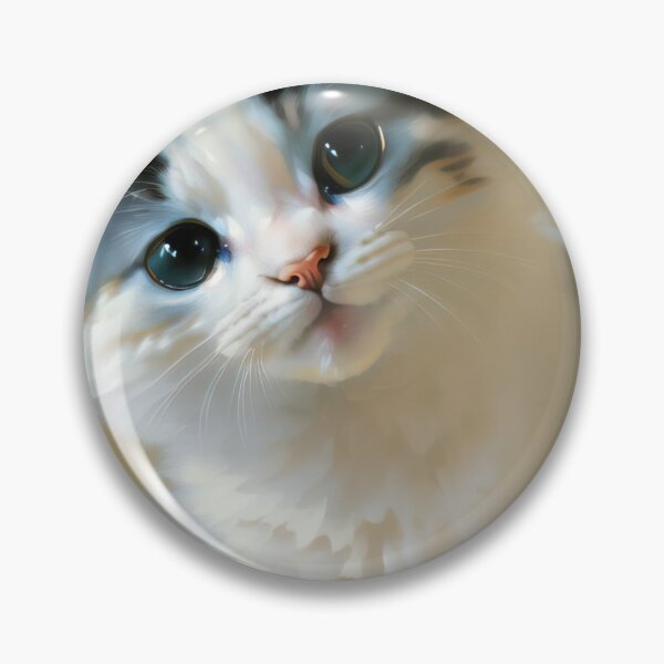 Item preview, Feline Whimsy: A playful kitty oil painting designed and sold by KH-GardenEden.