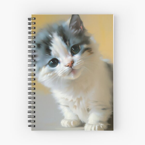 Item preview, Feline Whimsy: A playful kitty oil painting designed and sold by KH-GardenEden.