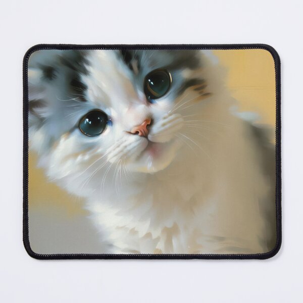 Item preview, Feline Whimsy: A playful kitty oil painting designed and sold by KH-GardenEden.