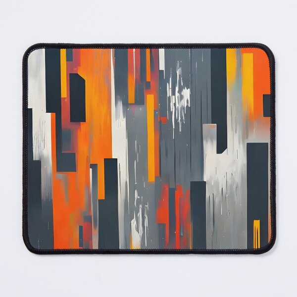 Item preview, Art Deco Orange Gray designed and sold by christineiris.