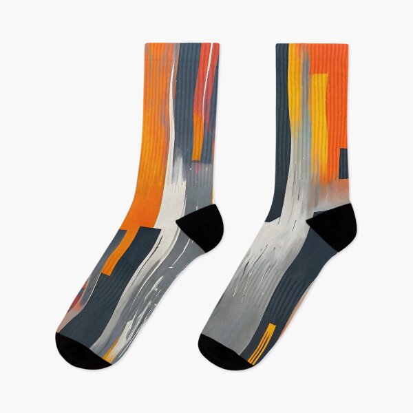 Item preview, Art Deco Orange Gray designed and sold by christineiris.