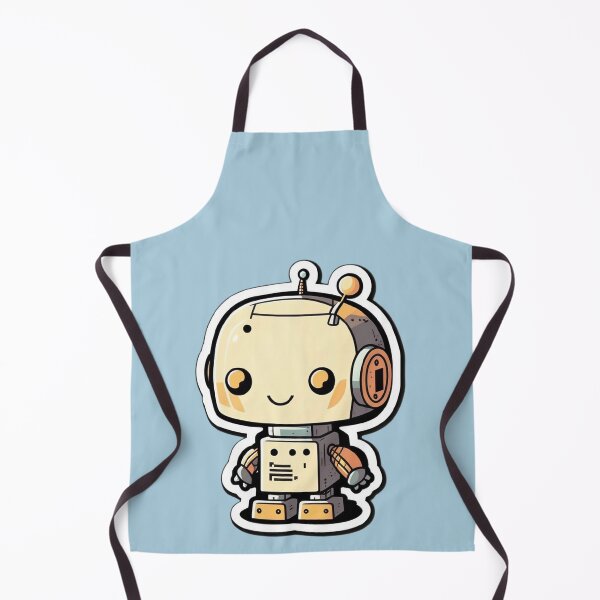 Item preview, Adorable Tech-Inspired Design - Simple Color Kawaii Character - Robot Just Smiling designed and sold by Robotkovo.