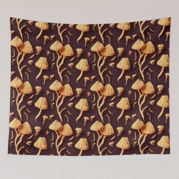 Item preview, Tiny Morel Mushroom Pattern designed and sold by johnmcmullin89.
