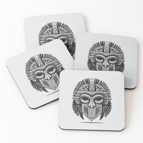 Item preview, Circuitry-Inspired Kawaii Egyptian Mask - B&W Line Art Illustration designed and sold by AInspiredCO.