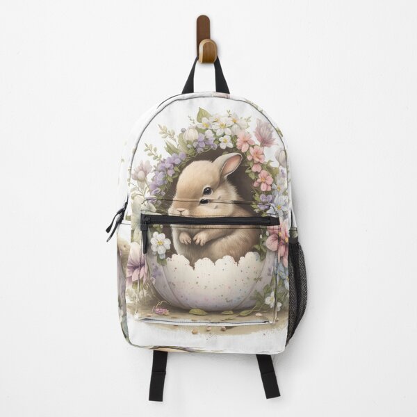 Item preview, Easter Bunny and Egg with Flowers Vintage Style designed and sold by Aurora Hues.