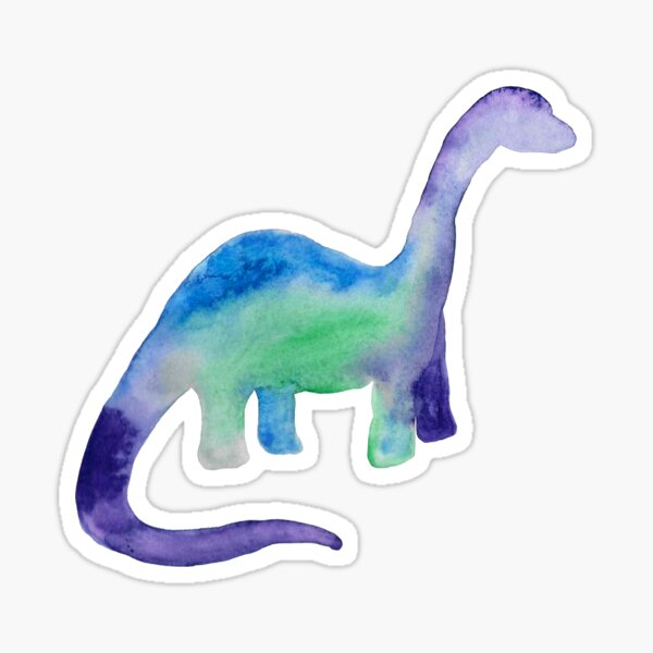 Artikel-Vorschau von Aquarell Brachiosaurus Dinosaurier, designt und verkauft von srsig designs.