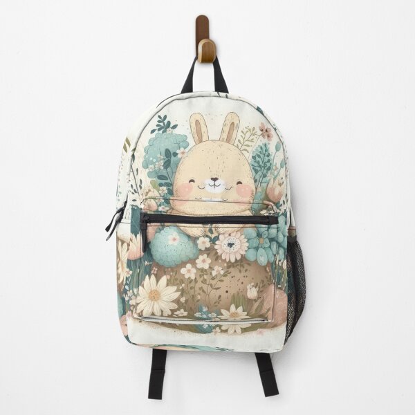 Item preview, Easter Bunny and Egg with Flowers Vintage Style designed and sold by Aurora Hues.