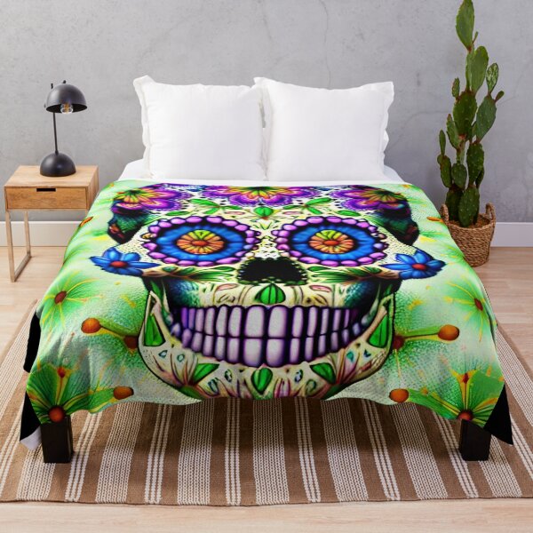 Item preview, Trippy Sugar Skulls 16 designed and sold by Benito Del Ray.