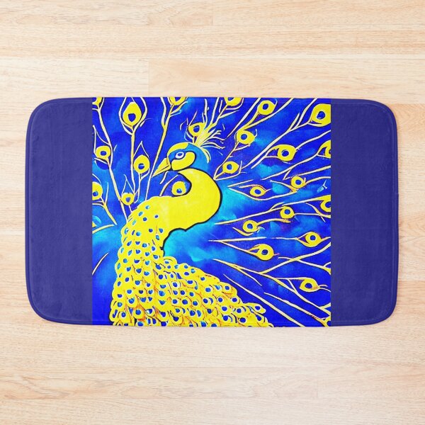 Item preview, Golden flag on a blue background. Abstraction. designed and sold by Natalia-Vlad.