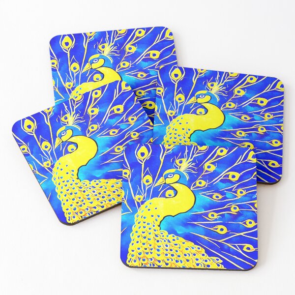 Item preview, Golden flag on a blue background. Abstraction. designed and sold by Natalia-Vlad.