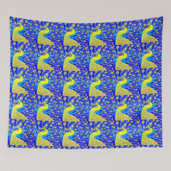 Item preview, Golden flag on a blue background. Abstraction. designed and sold by Natalia-Vlad.