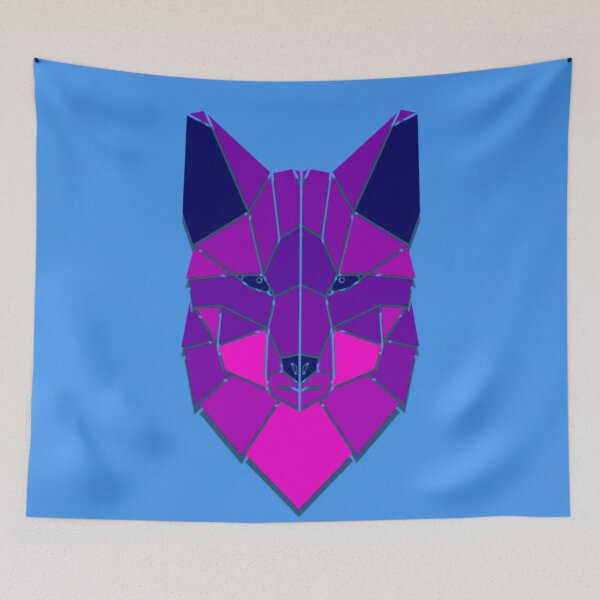 Item preview, Colorful Geometric Fox Head designed and sold by TheCatmeow2000.