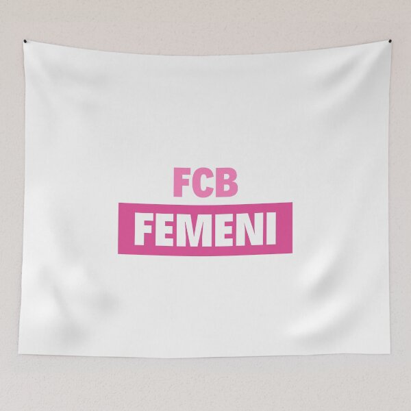 Item preview, FCB FEMENI in Pink Letters designed and sold by FCBarcelonaKQ.