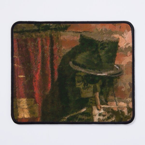 Item preview, Skeleton in Top Hat Oil Painting designed and sold by jrtwynam.