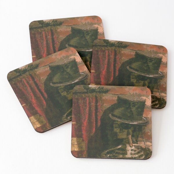 Item preview, Skeleton in Top Hat Oil Painting designed and sold by jrtwynam.