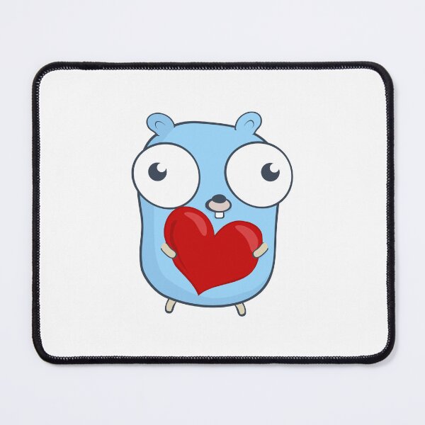 Item preview, The Golang Mascot: Heart Hug designed and sold by hellkni9ht.