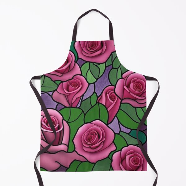 Item preview, Stained Glass Pattern of Roses and Foliage designed and sold by Greenbaby.