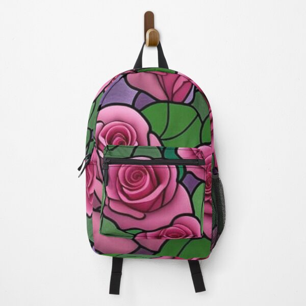 Item preview, Stained Glass Pattern of Roses and Foliage designed and sold by Greenbaby.