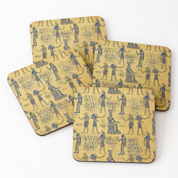 Item preview, Vintage Egyptian Ornament with Lapiz Lazuli designed and sold by k9printart.