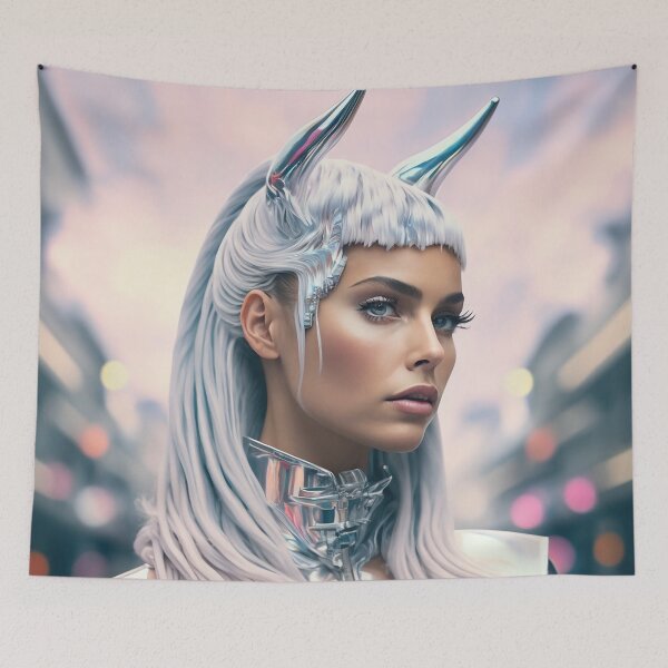 Item preview, Unicorn Space Woman designed and sold by SpaceBabesAI.