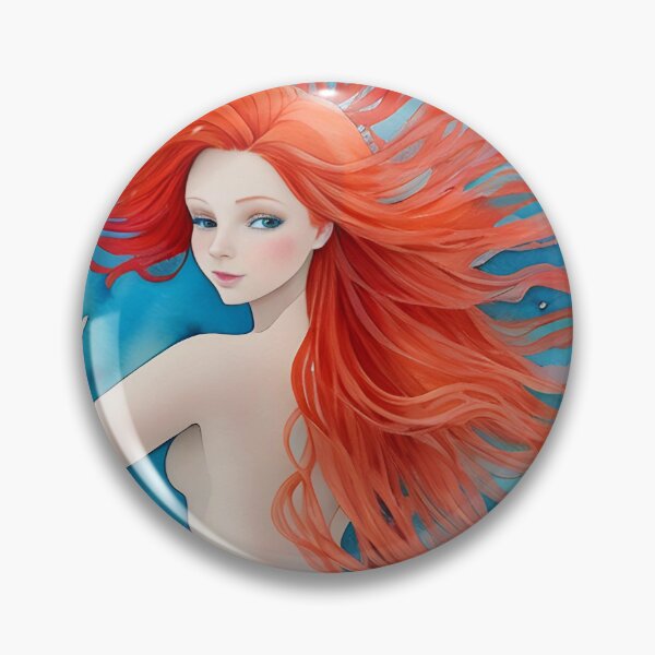 Item preview, Mermaid with Long flowy hair designed and sold by christineiris.