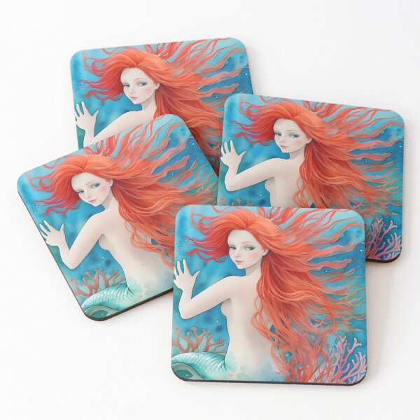 Item preview, Mermaid with Long flowy hair designed and sold by christineiris.