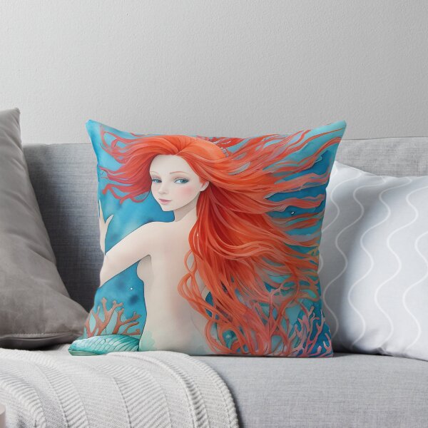 Item preview, Mermaid with Long flowy hair designed and sold by christineiris.