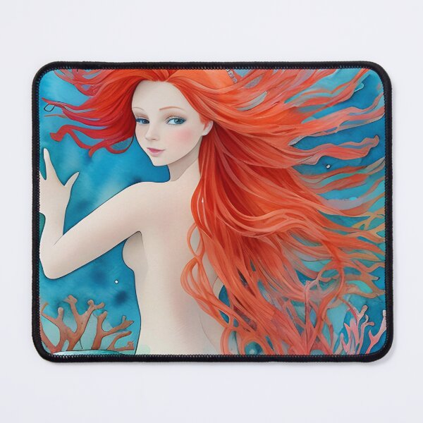 Item preview, Mermaid with Long flowy hair designed and sold by christineiris.