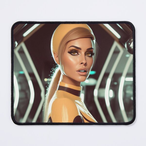 Item preview, Retro-Futuristic Space Woman designed and sold by SpaceBabesAI.