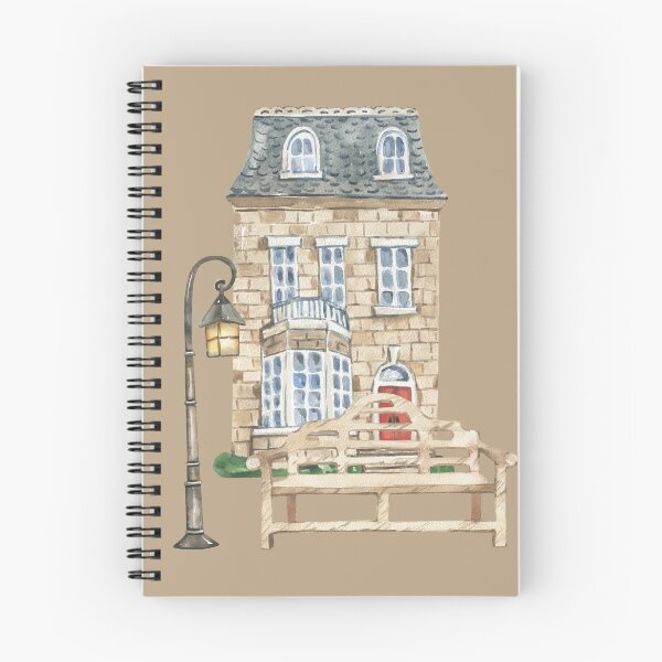 Item preview, Pleasent House Setting with Park Bench and Street Lamp designed and sold by Romper65.