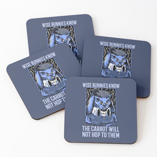 Item preview, Wise Bunnies Know the Carrot Will Not Hop to Them Vintage Style Wisdom Quote designed and sold by CRHPOD20.