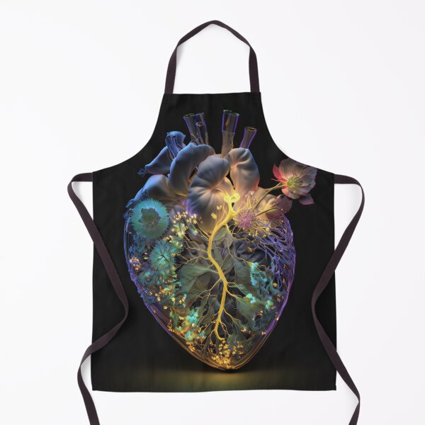 Item preview, Fractal energy heart with flowers inside designed and sold by oliviasunrise.