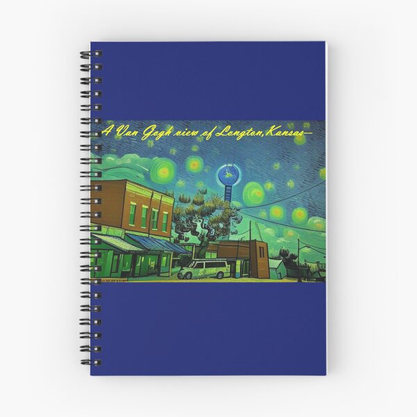 Item preview, A Van Gogh view of Longton, Kansas! designed and sold by michael6076.
