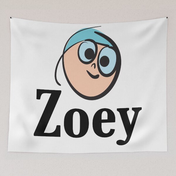 Item preview, Zoey Blue Hair Girl Name Zoe designed and sold by ProjectX23.