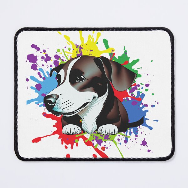 Item preview, Cute dog on splash color designed and sold by ManikRaja.