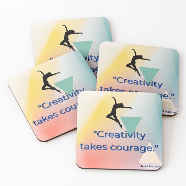 Item preview, Creativity takes courage designed and sold by Pickmash.